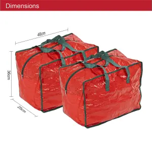 The Christmas Workshop 2pcs Decoration Storage Bag