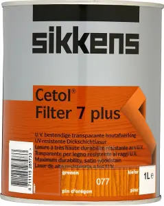 Sikkens 1L Cetol Filter 7 Plus Exterior Woodstain Pine