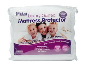 Dreameasy king quilted 110 gram polycotton filled mattress protector