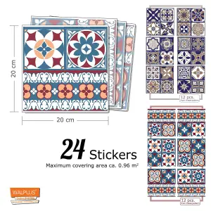 Walplus Talavera Combo Mix Tile Stickers