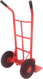 LiftMate Heavy Duty Sack Truck Barrow for Rough Terrain, Hand Trolley with Large Toe Plate & Pneumatic Wheels, 450kg Capacity