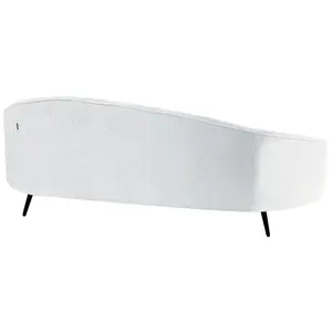 Beliani Glam Boucle Sofa White SAVAR