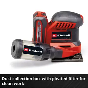 Einhell Cordless Palm Sander 18V With Sanding Sheets Power X-Change TE-OS 18/113 Li-Solo BODY ONLY