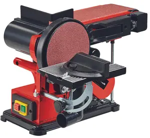 Einhell Belt And Disc Sander - Includes G80 Sanding Belt & Paper - With Dust Extraction & Support Swivel - TC-US 380