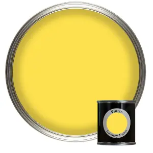 Vintro Luxury Matt Emulsion Highlighter Yellow, Multi Surface Paint for Walls, Ceilings & Wood- 125ml (Yellow Maiden)