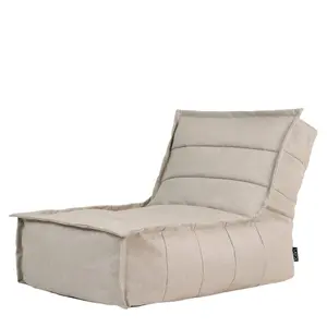 icon Dolce Indoor Outdoor Bean Bag Lounger Beige Patio Chairs