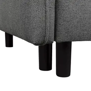 Bruno 3 Seater Sofa Bed with Storage - Dark Grey (Lumos16)