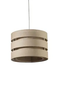 Trio Taupe Pendant Light shade (D)28cm