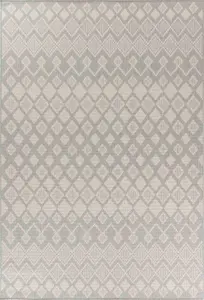 Modern Ikat Design Outdoor-Indoor Rugs Silver 160x230 cm