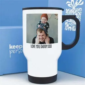 Personalised 14Oz Travel Mug Photo And Message