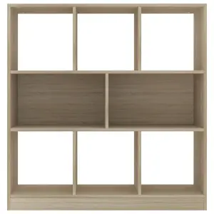 Berkfield Book Cabinet Sonoma Oak 97.5x29.5x100 cm Engineered Wood