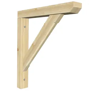 Single Premium Heavy Duty ELITE Timber Wooden Porch Gallows Bracket 465x380mm