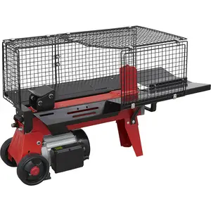 4 Tonne Log Splitter - 370mm Length Capacity - Mesh Cage - 1500W Motor