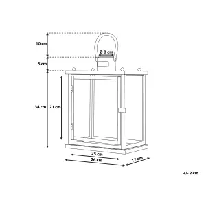 Beliani Modern Lantern TENERIFE Metal Silver