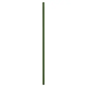 ColourFence Standard Square Post for Change In Direction or Free Standing ColourFence Fencing - 2.4m/7.9ft High in Green.