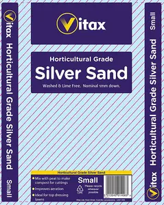 Vitax Horticultural Silver Sand Lawn Aeration Potting Sand Lime Free Small 4kg