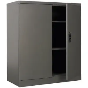 Durable Floor Standing Steel Cabinet with Two Doors and Shelves - 915 x 460 x 1060mm