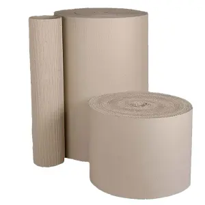 300mm x 75m Strong Protective Corrugated Cardboard Roll For Wrapping & Shipping