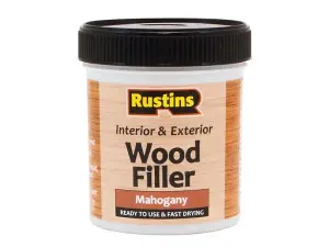 Rustins Wood Filler Mahogany 250ml - Ready to Use and Fast Drying