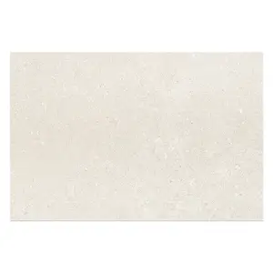 Azure Matt White Stone Effect Porcelain Outdoor Tile - Pack of 10, 5.4m² - (L)900x(W)600mm