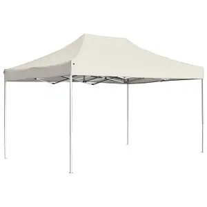 Berkfield Professional Folding Party Tent Aluminium 4.5x3 m Cream