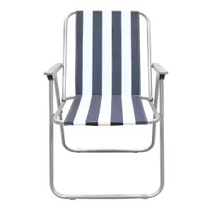 Milestone Camping Classic Striped Beach Chair