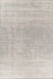 Modern Abstract Grunge Design Outdoor-Indoor Rugs Silver 160x230 cm