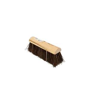 Hills Brushes Bine Yard Broom Brown (10in)