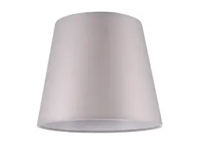 GoodHome Lokombi Light grey Fabric dyed Light shade (D)20cm