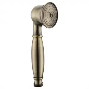 ENKI Antique Brass Telephone Style Traditional Solid Brass Handheld Shower Head E10