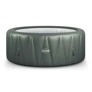 Wave Atlantic, 6-Person Inflatable Hot Tub, Integrated Heater, Sage