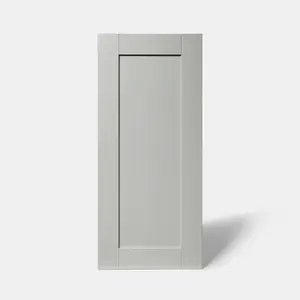 GoodHome Alpinia Matt grey wood effect Shaker Tall wall Cabinet door (W)400mm (H)895mm (T)18mm