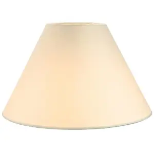 Traditional 14 Cream Cotton Coolie Lampshade Suitable for Table Lamp or Pendant