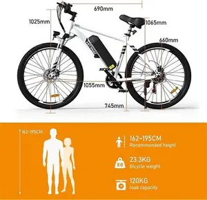 (HITWAY Electric Bike,26" Ebikes, Up 90km Fold Bike Citybike MT Bicycle) HITWAY Electric Bike,26" Ebikes, Up 90km E Bike