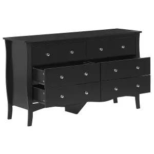 6 Drawer Chest Black WINCHESTER