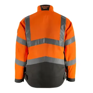 Mascot Safe Supreme Oxford Work Jacket (Hi-Vis Orange/Dark Anthracite)  (Small)