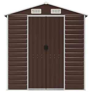 Brumit Garden Shed 191x300x198 cm Galvanised Steel Brown