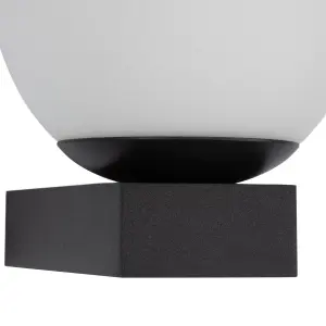 Spa Matt Black Wired LED Bathroom wall light