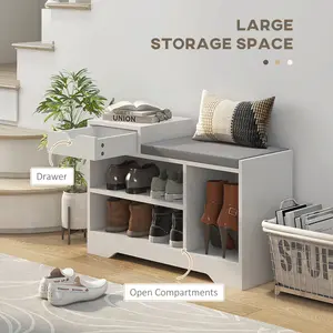 Marlayne Storage Bench White