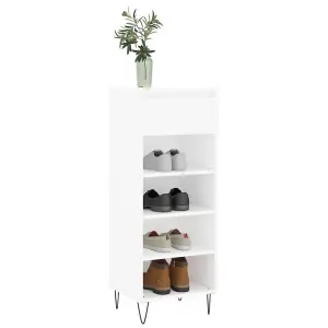 Shoe Cabinet White 40x36x105 cm Engineered Wood