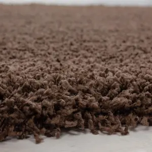 Abaseen 120x170 cm Brown Thick Pile Soft Shaggy Modern Rug