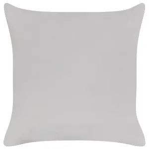 Set of 2 Cushions SWEETENER Velvet 45 x 45 cm For Kids Embroidery Grey