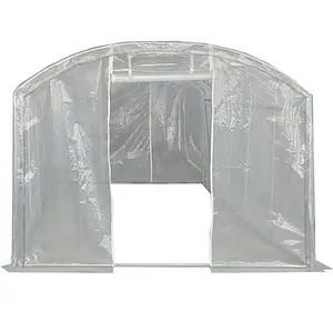 5m x 3m (17' x 10' approx) Extreme Clear Polythene Poly Tunnel