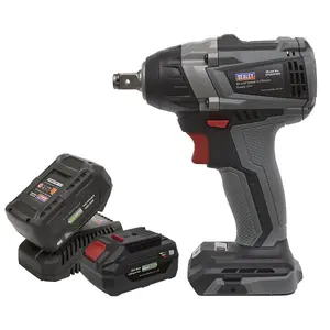 Sealey Brushless Impact Wrench Kit 1/2"Sq Drive 20V SV20 Series 4Ah CP20VIWXKIT