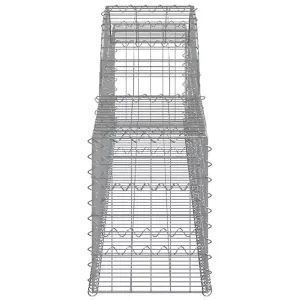 Berkfield Arched Gabion Baskets 13 pcs 300x30x40/60 cm Galvanised Iron