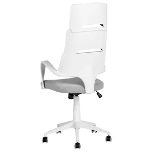 Beliani Modern Office Chair Grey GRANDIOSE