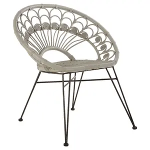 Interiors by Premier Manado Grey Rattan Chair