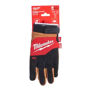 Milwaukee Hybrid Leather Work Gloves Reinforced Palm Size 7 Small 4932479726