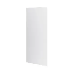 GoodHome Garcinia Integrated handle Gloss light grey 70:30 Tall larder Cabinet door (W)600mm (H)1467mm (T)19mm