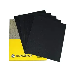 240 Grit Klingspor Wet and Dry Sand Paper - Pack of 50